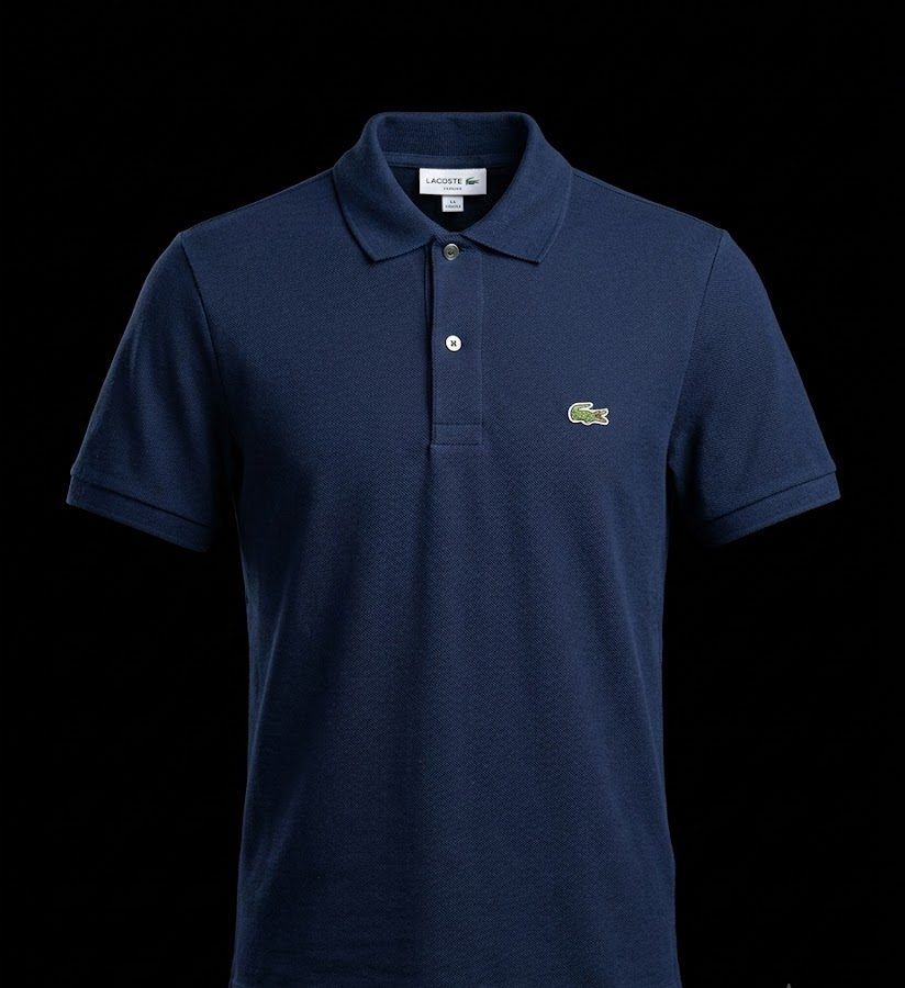 lacoste slim camisueter azul rey talla s