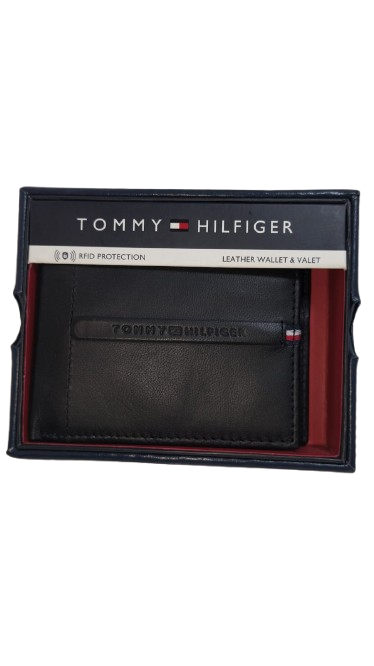 cartera tommy hilfiger black