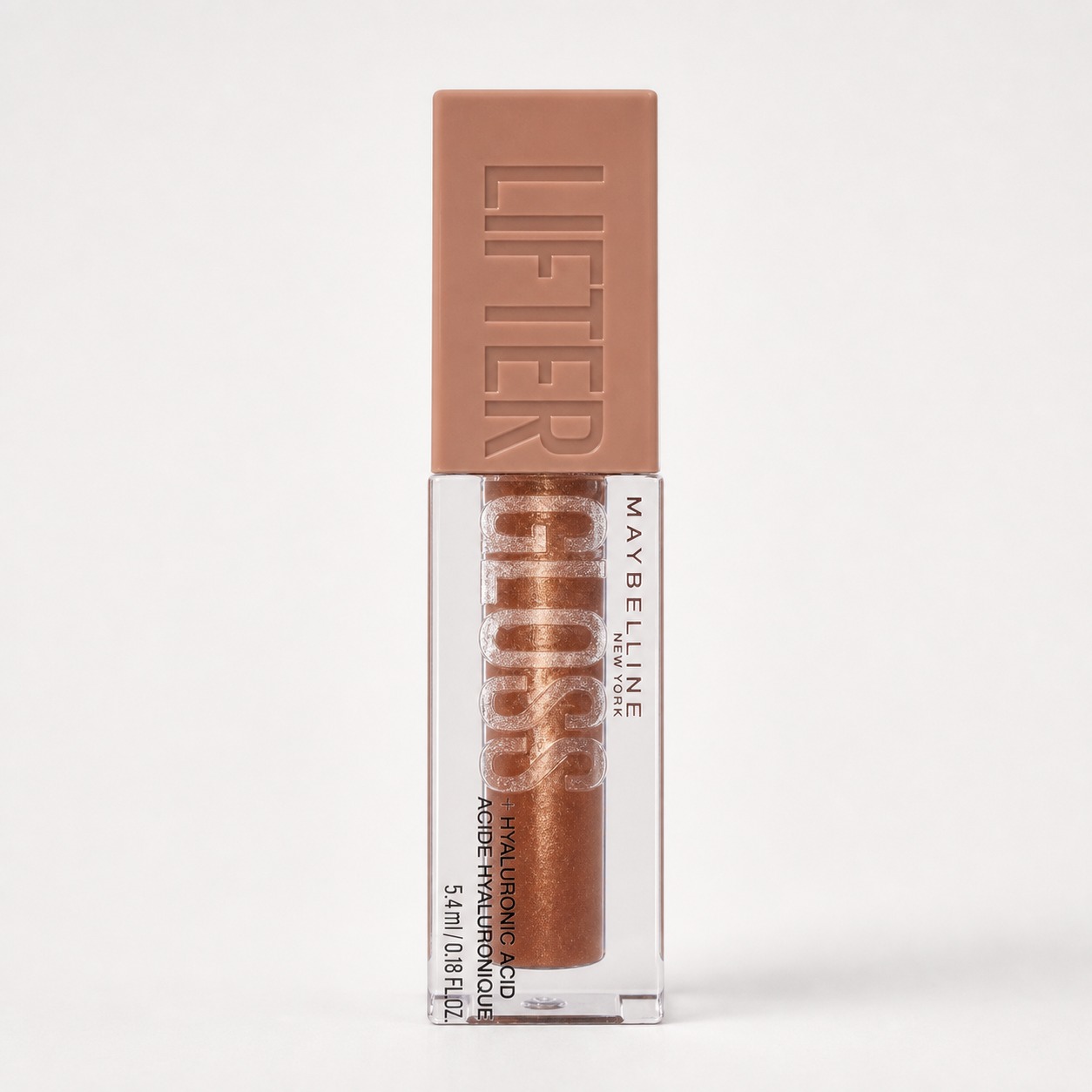 Maybelline Lifter Gloss con ácido hialurónico, fotografía real