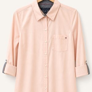 Camisa rosa claro Tommy Hilfiger Heritage talla XS, vista frontal