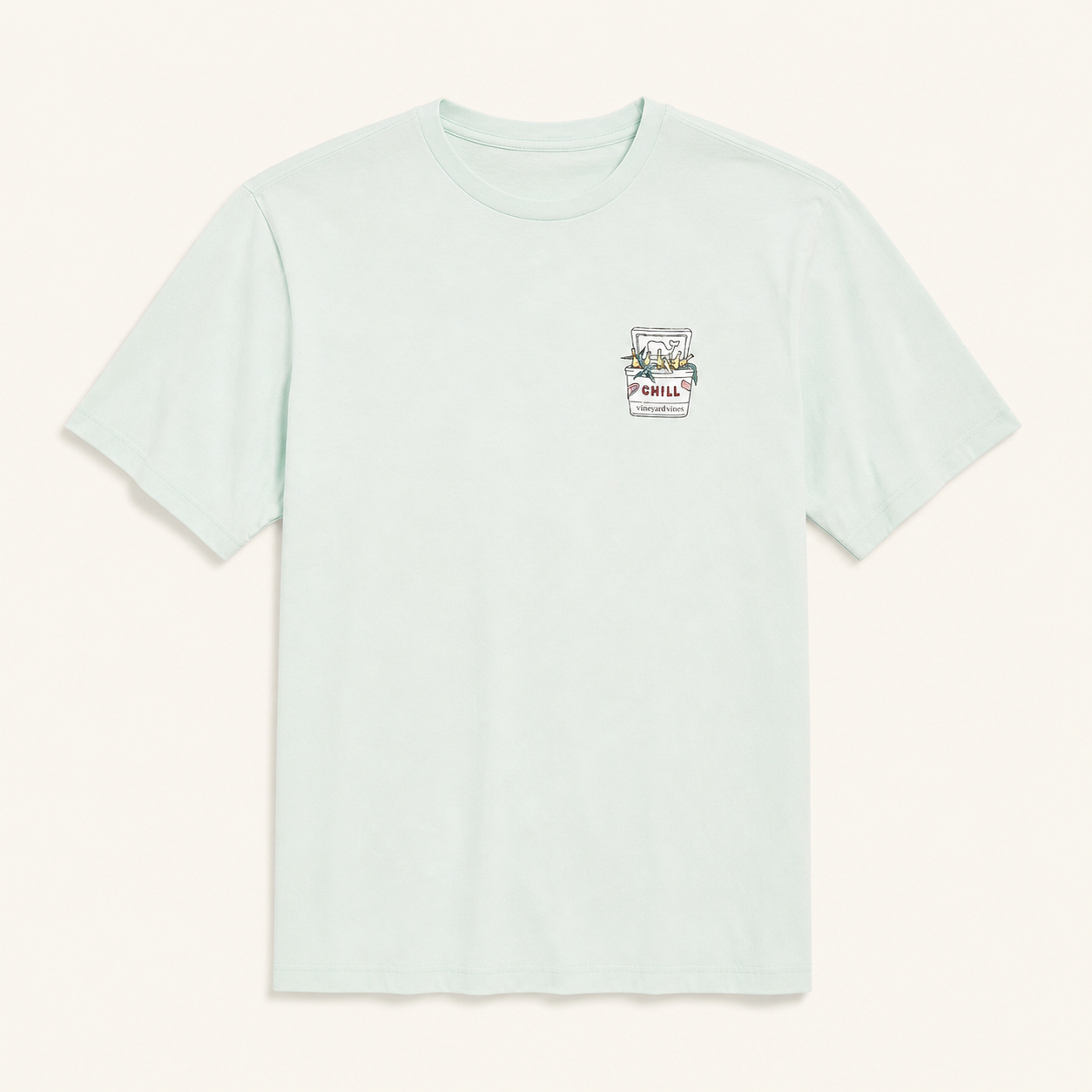 Vineyard Vines Camiseta Verde Menta Chill – Talla L