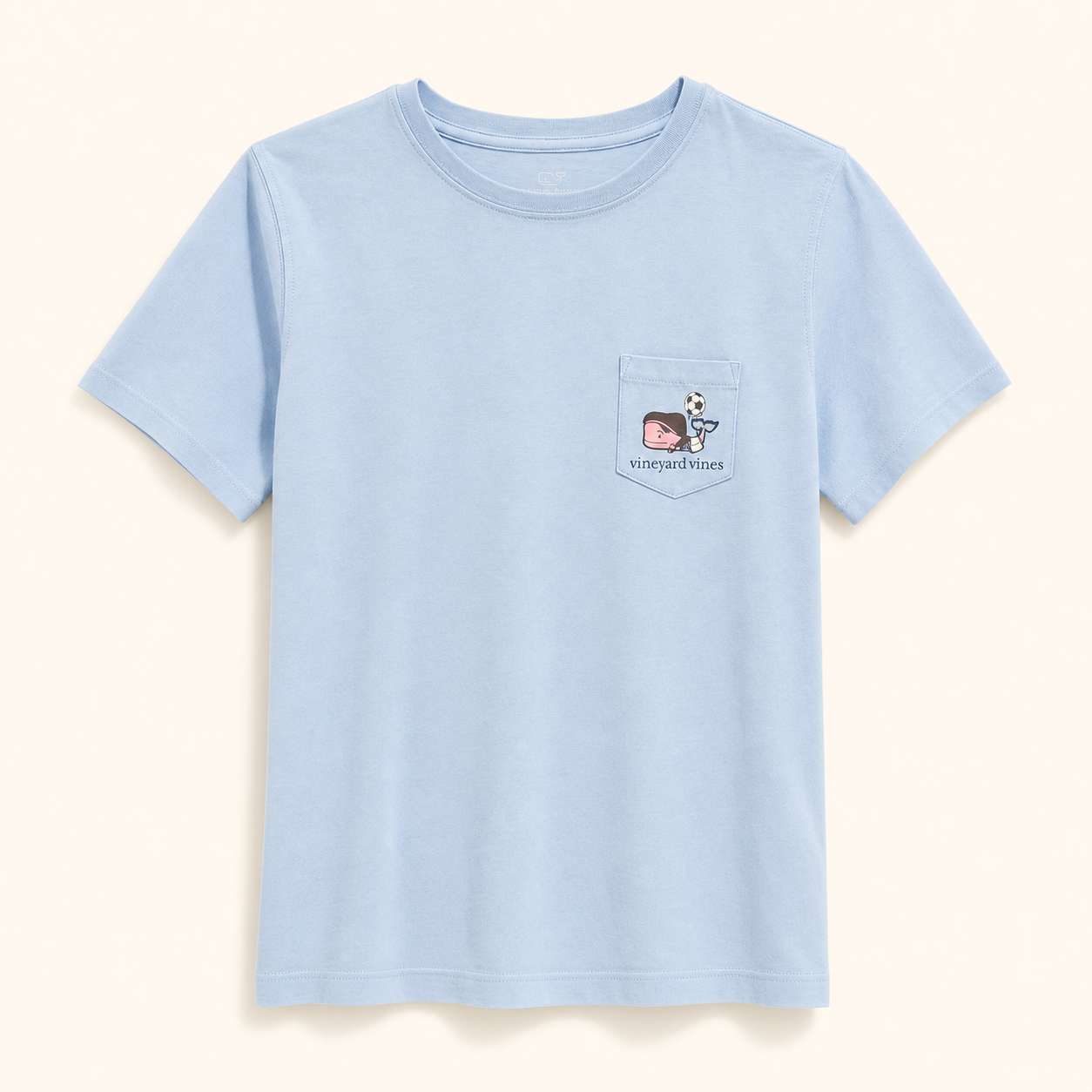 Vineyard Vines Camiseta Azul Soccer Whale – Talla M