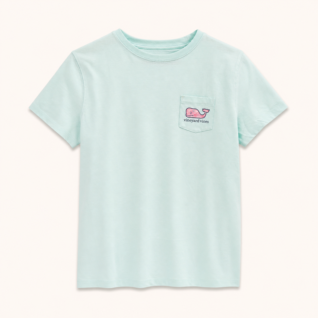 Vineyard Vines Camiseta Verde Agua Whale Dot – Talla S