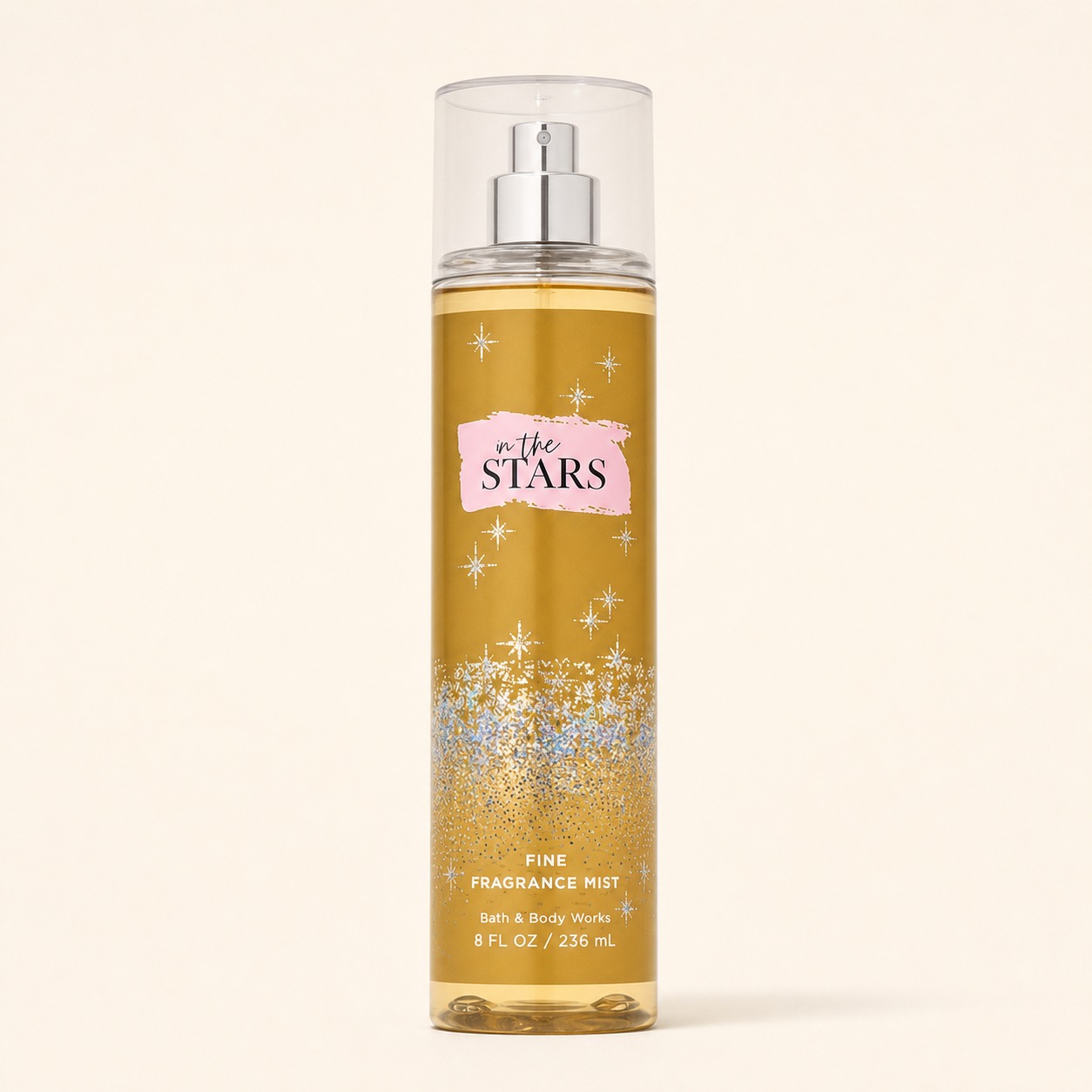 Bath & Body Works In the Stars Fine Fragrance Mist 236 ml, diseño dorado