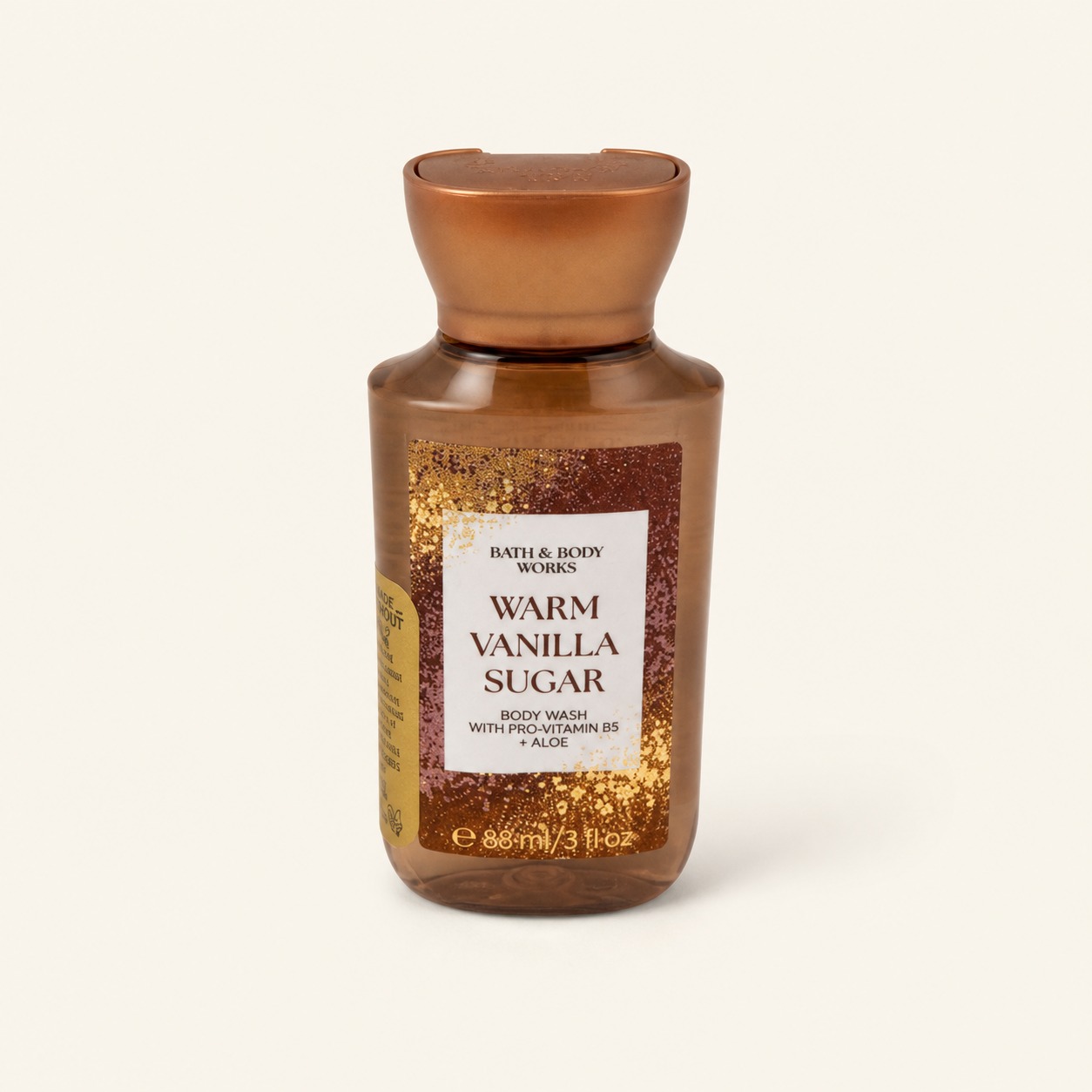 Bath & Body Works Warm Vanilla Sugar body wash mini de 88 ml