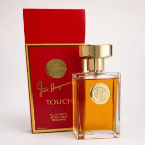 Touch Eau de Toilette Natural Spray con frasco ámbar y caja roja