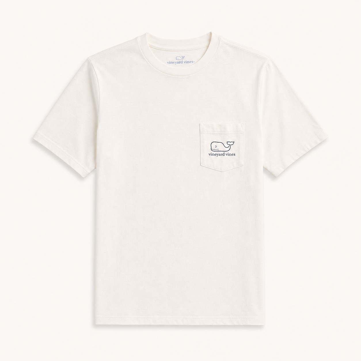 Camiseta blanca Vineyard Vines de manga corta con bolsillo talla XS
