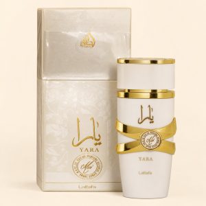 Perfume Lattafa Yara Eau de Parfum con su caja