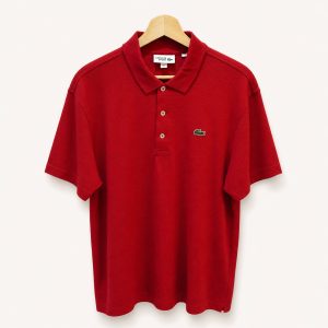 Polo Lacoste Sport rojo talla L, vista frontal