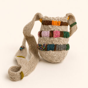 Mini Mochila Artesanal Recamada Multicolor