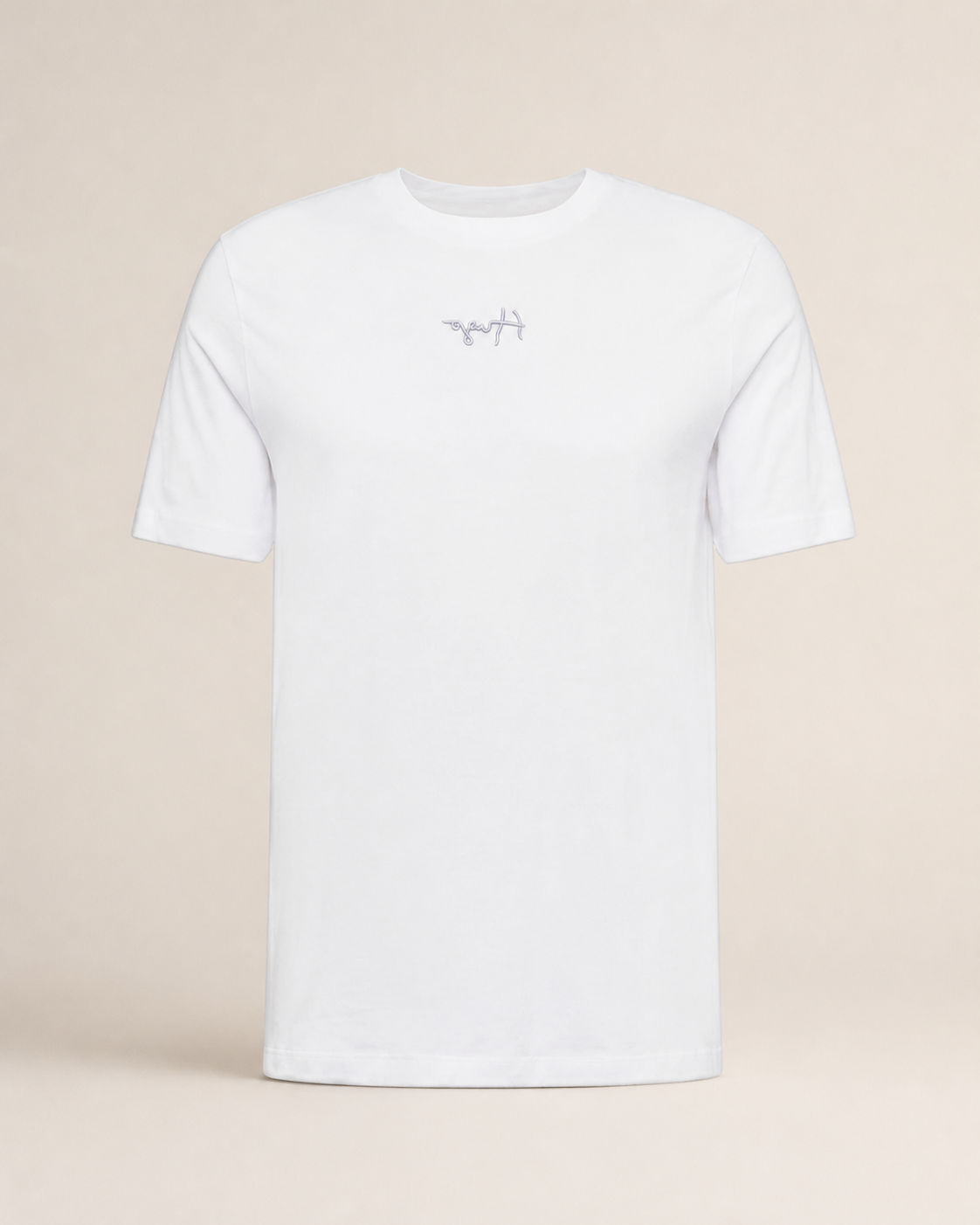BOSS camiseta blanca con logo discreto talla M/L, vista frontal