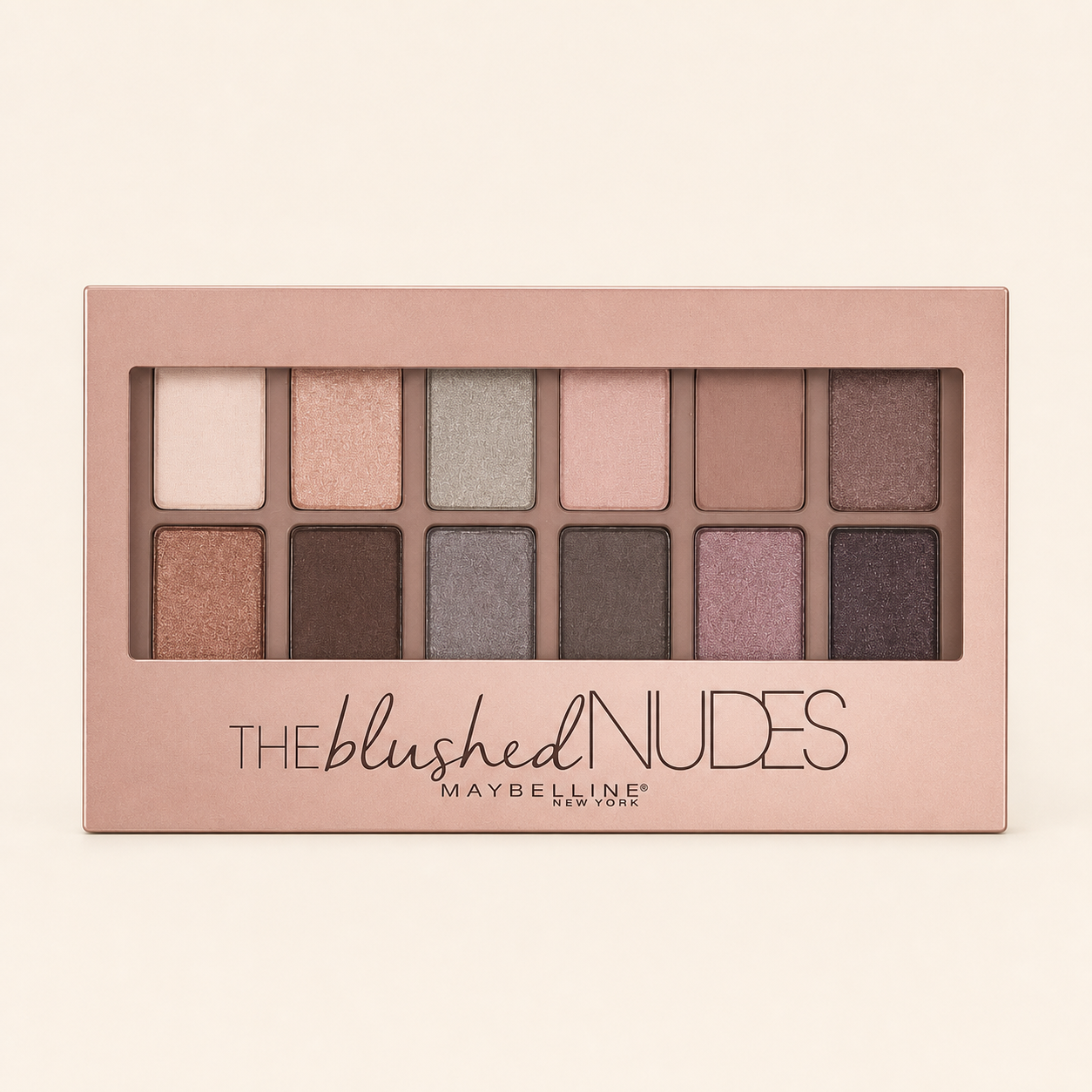 Maybelline The Blushed Nudes paleta de 12 sombras