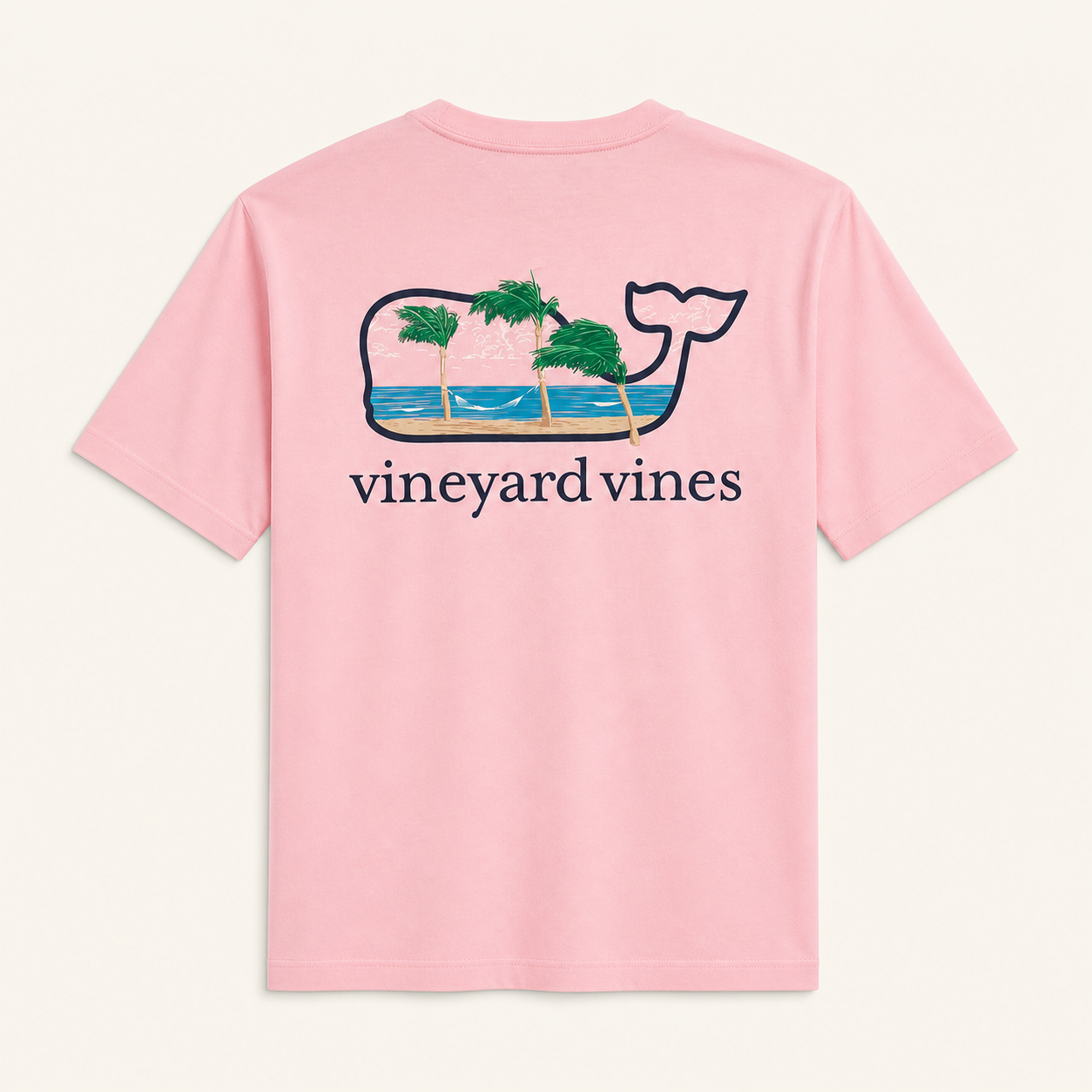 Vineyard Vines Camiseta Breezy Hammock Flamingo – Talla M – vista posterior