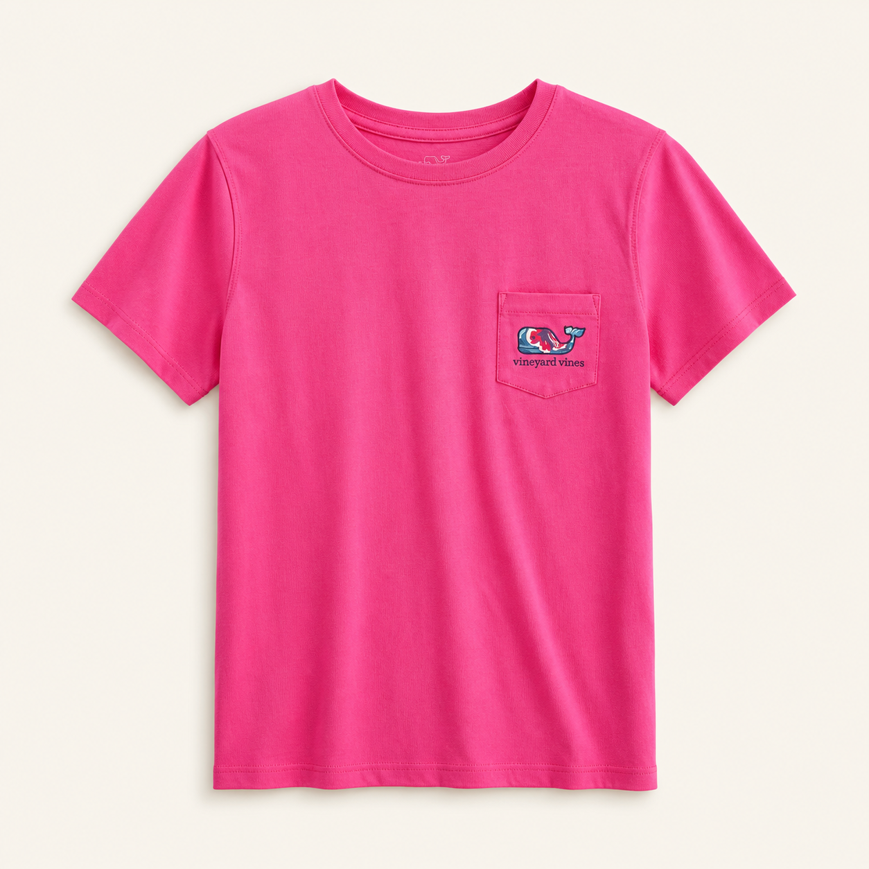 Vineyard Vines Camiseta Sweet Taffy Beach Floral Whale – Talla S