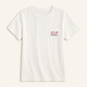 Vineyard Vines Camiseta Blanca Block Whale – Talla S
