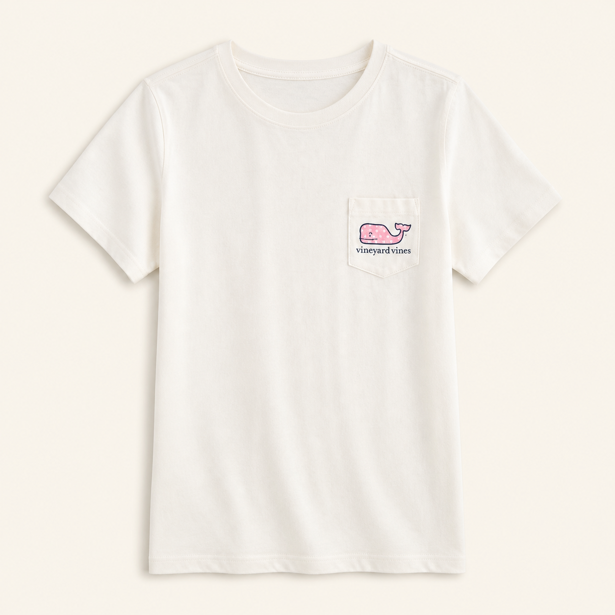 Vineyard Vines Camiseta Blanca Block Whale – Talla S