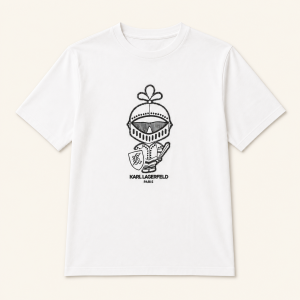 Karl Lagerfeld Camiseta Blanca Guardian – Talla L